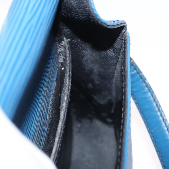 LOUIS VUITTON Epi Saint Cloud PM Shoulder Bag Blue M52195 LV Auth 163319