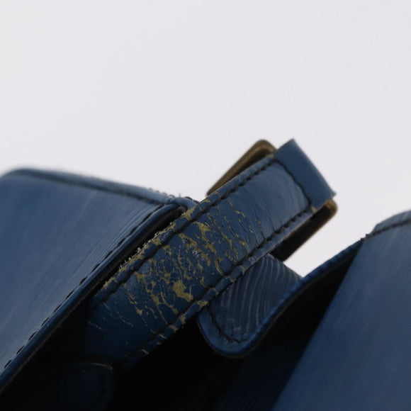 LOUIS VUITTON Epi Saint Cloud PM Shoulder Bag Blue M52195 LV Auth 163319