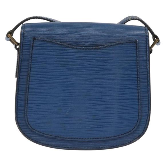 LOUIS VUITTON Epi Saint Cloud PM Shoulder Bag Blue M52195 LV Auth 163319