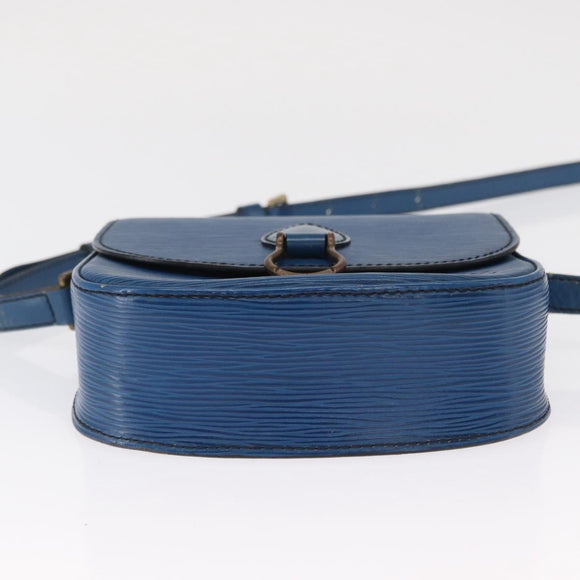 LOUIS VUITTON Epi Saint Cloud PM Shoulder Bag Blue M52195 LV Auth 163319