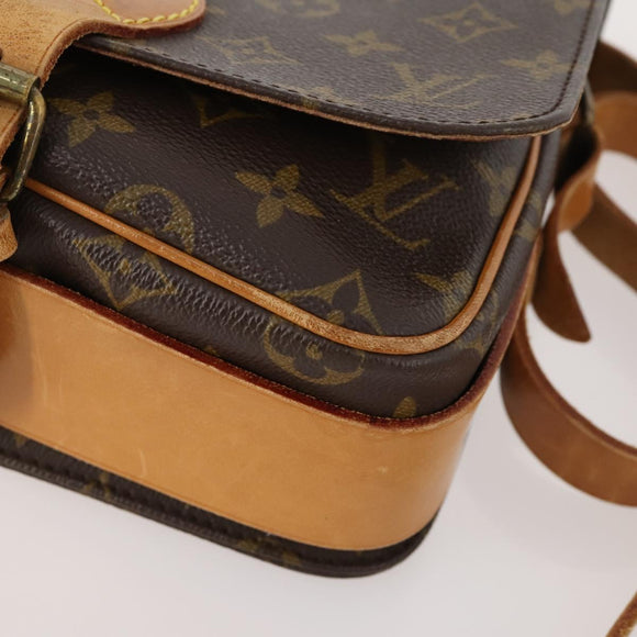 LOUIS VUITTON Monogram Cartouchiere MM Umhängetasche M51253 LV Auth 163323