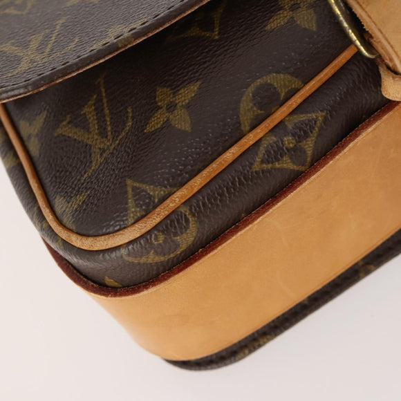 LOUIS VUITTON Monogram Cartouchiere MM Umhängetasche M51253 LV Auth 163323