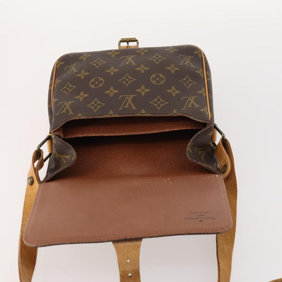 LOUIS VUITTON Monogram Cartouchiere MM Umhängetasche M51253 LV Auth 163323