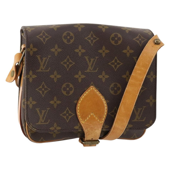 LOUIS VUITTON Monogram Cartouchiere MM Umhängetasche M51253 LV Auth 163323