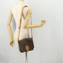 LOUIS VUITTON Monogram Cartouchiere MM Umhängetasche M51253 LV Auth 163323-24