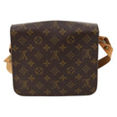 LOUIS VUITTON Monogram Cartouchiere MM Umhängetasche M51253 LV Auth 163323-2