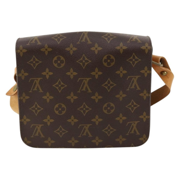 LOUIS VUITTON Monogram Cartouchiere MM Umhängetasche M51253 LV Auth 163323