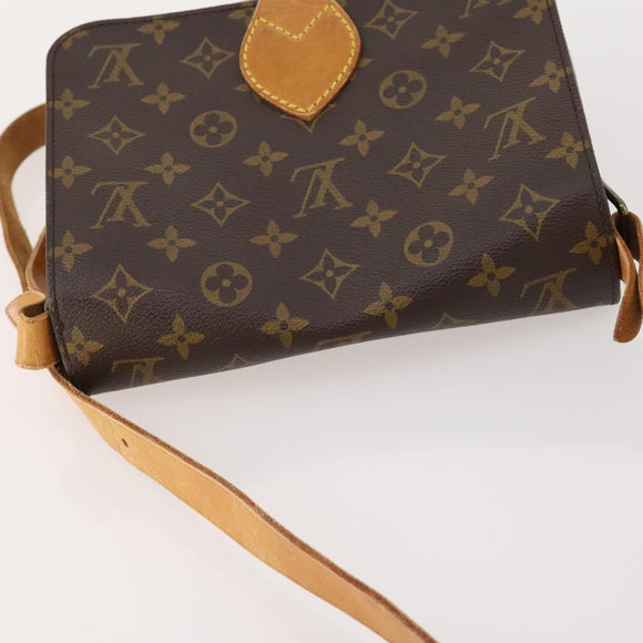 LOUIS VUITTON Monogram Cartouchiere MM Umhängetasche M51253 LV Auth 163323