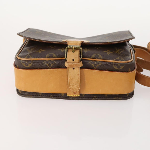 LOUIS VUITTON Monogram Cartouchiere MM Umhängetasche M51253 LV Auth 163323