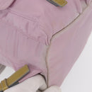 PRADA Rucksack Nylon Pink Silber Original 163327A-16