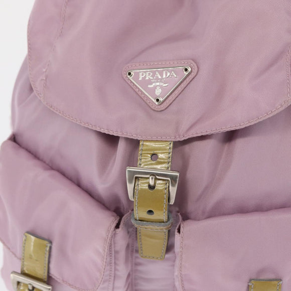 PRADA Rucksack Nylon Pink Silber Original 163327A