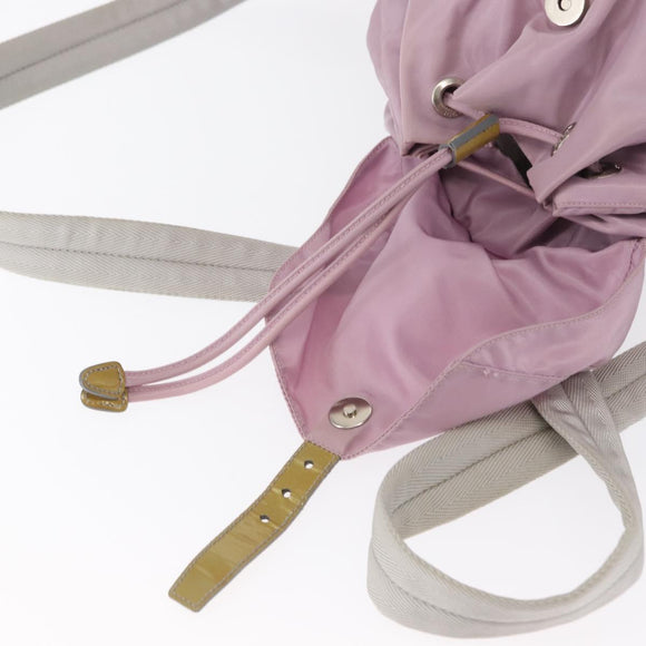 PRADA Rucksack Nylon Pink Silber Original 163327A