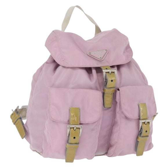PRADA Rucksack Nylon Pink Silber Original 163327A