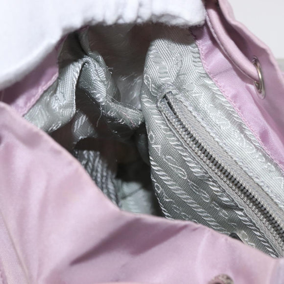 PRADA Rucksack Nylon Pink Silber Original 163327A