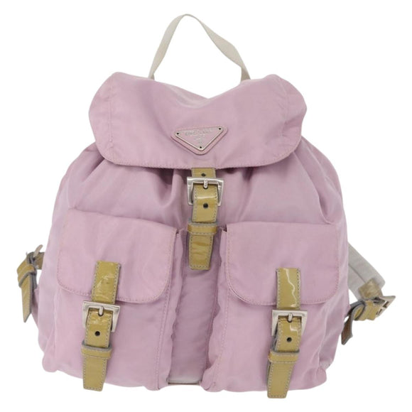 PRADA Rucksack Nylon Pink Silber Original 163327A