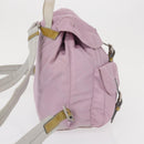 PRADA Rucksack Nylon Pink Silber Original 163327A-4