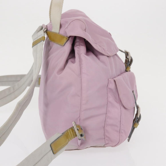 PRADA Rucksack Nylon Pink Silber Original 163327A