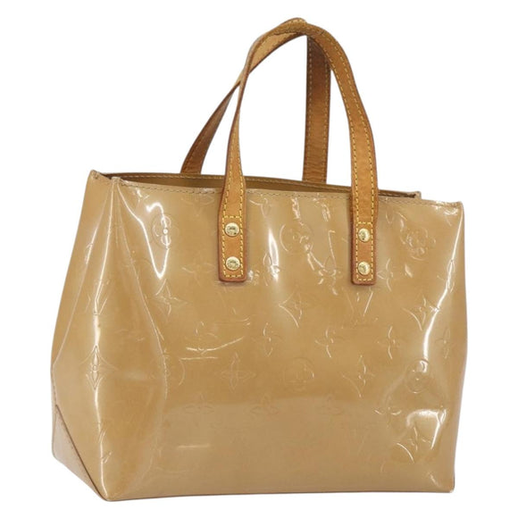 LOUIS VUITTON Monogram Vernis Reade PM Hand Bag Noisette M91334 LV Auth 163334