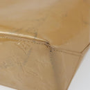 LOUIS VUITTON Monogram Vernis Reade PM Hand Bag Noisette M91334 LV Auth 163334-9