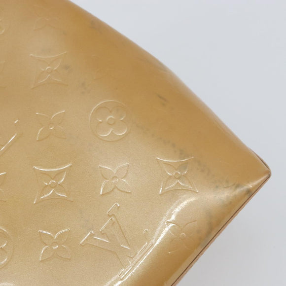 LOUIS VUITTON Monogram Vernis Reade PM Hand Bag Noisette M91334 LV Auth 163334