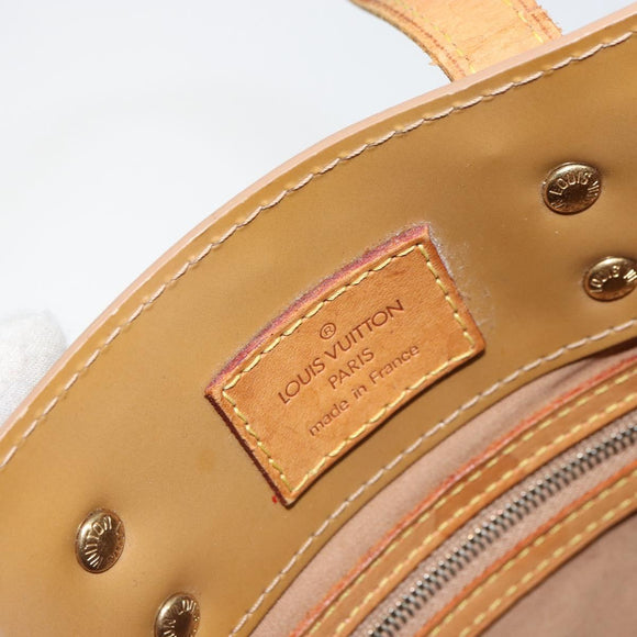 LOUIS VUITTON Monogram Vernis Reade PM Hand Bag Noisette M91334 LV Auth 163334