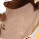 LOUIS VUITTON Monogram Vernis Reade PM Hand Bag Noisette M91334 LV Auth 163334-11