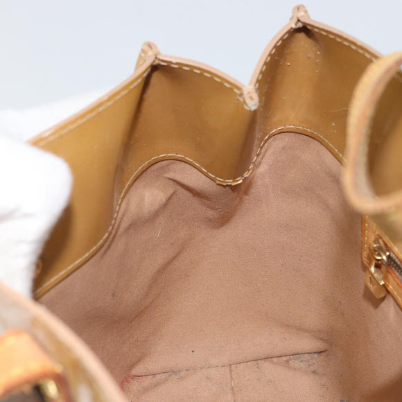 LOUIS VUITTON Monogram Vernis Reade PM Hand Bag Noisette M91334 LV Auth 163334