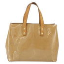 LOUIS VUITTON Monogram Vernis Reade PM Hand Bag Noisette M91334 LV Auth 163334-2