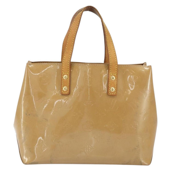 LOUIS VUITTON Monogram Vernis Reade PM Hand Bag Noisette M91334 LV Auth 163334
