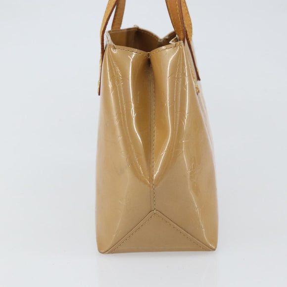 LOUIS VUITTON Monogram Vernis Reade PM Hand Bag Noisette M91334 LV Auth 163334