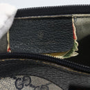 GUCCI GG Supreme Sherry Line Bag PVC Navy Gold Red 89 02 018 Auth 163335-17