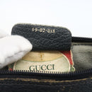 GUCCI GG Supreme Sherry Line Bag PVC Navy Gold Red 89 02 018 Auth 163335-12