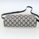 GUCCI GG Supreme Sherry Line Bag PVC Navy Gold Red 89 02 018 Auth 163335-5
