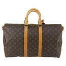 LOUIS VUITTON Monogram Keepall Bandouliere 45 Boston Bag M41418 LV Auth 163337-2