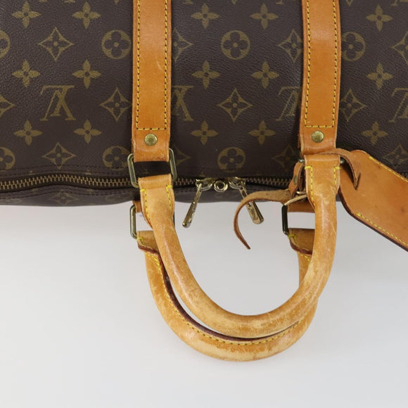 LOUIS VUITTON Monogram Keepall Bandouliere 45 Boston Bag M41418 LV Auth 163337