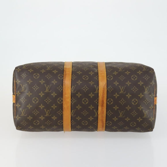 LOUIS VUITTON Monogram Keepall Bandouliere 45 Boston Bag M41418 LV Auth 163337