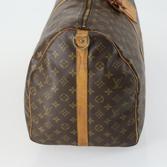 LOUIS VUITTON Monogram Keepall Bandouliere 60 Boston Bag M41412 LV Auth 163338