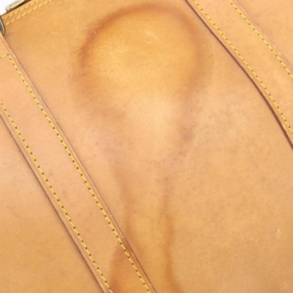 LOUIS VUITTON Nomad Keepall 55 Boston Bag Beige LV Auth 163339