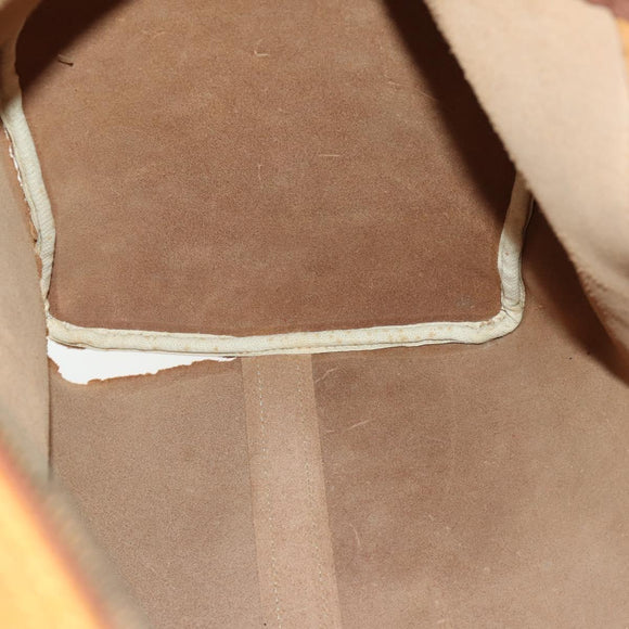 LOUIS VUITTON Nomad Keepall 55 Boston Bag Beige LV Auth 163339