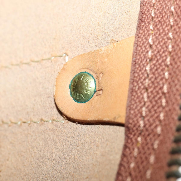 LOUIS VUITTON Nomad Keepall 55 Boston Bag Beige LV Auth 163339