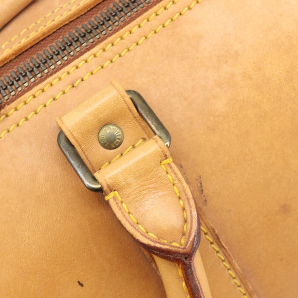 LOUIS VUITTON Nomad Keepall 55 Boston Bag Beige LV Auth 163339