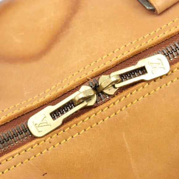 LOUIS VUITTON Nomad Keepall 55 Boston Bag Beige LV Auth 163339