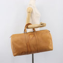 LOUIS VUITTON Nomad Keepall 55 Boston Bag Beige LV Auth 163339-31