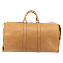 LOUIS VUITTON Nomad Keepall 55 Boston Bag Beige LV Auth 163339-2