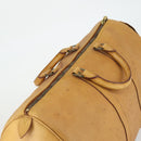 LOUIS VUITTON Nomad Keepall 55 Boston Bag Beige LV Auth 163339-6