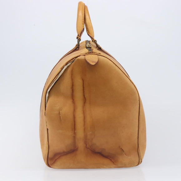 LOUIS VUITTON Nomad Keepall 55 Boston Bag Beige LV Auth 163339