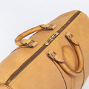 LOUIS VUITTON Nomad Keepall 55 Boston Bag Beige LV Auth 163339-15