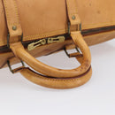 LOUIS VUITTON Nomad Keepall 55 Boston Bag Beige LV Auth 163339-5