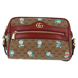 GUCCI Micro GG Supreme Doraemon Collaboration Bag PVC Beige 647784 Auth 163341M - 0