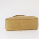 PRADA Hand Bag Nylon Beige Auth 163348-6